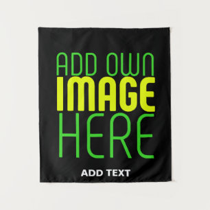TENTURE MODÈLE DE TEXTE D'IMAGE NOIRE SIMPLE ET MODERNE