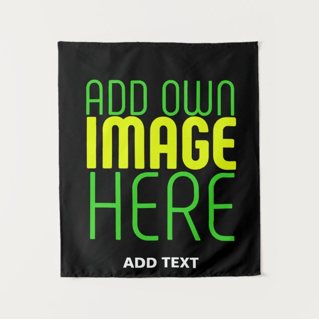TENTURE MODÈLE DE TEXTE D'IMAGE NOIRE SIMPLE ET MODERNE (Devant)