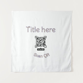 Tenture Modèle d'événement commercial de scan de code Q R