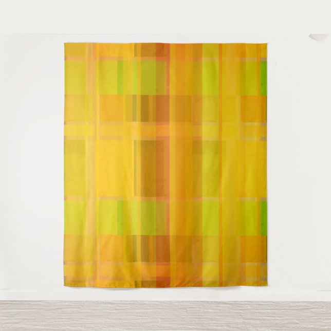 Tenture Moderne Abstrait | Couleurs Citronnées Colorées (Devant)
