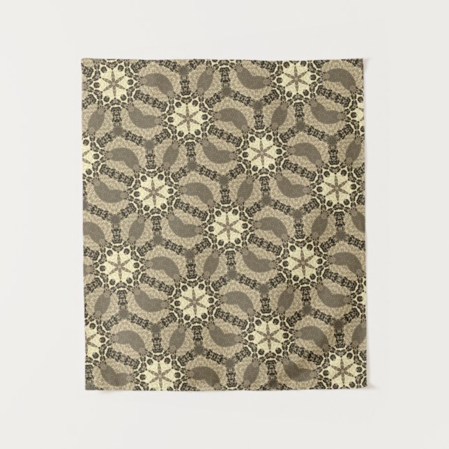 Tenture MODERNE Mandala COLOR GOLDEN ROSE TAPESTRY (Devant)
