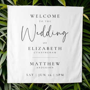 Tenture Moderne minimaliste Élégant Mariage simple Accueil