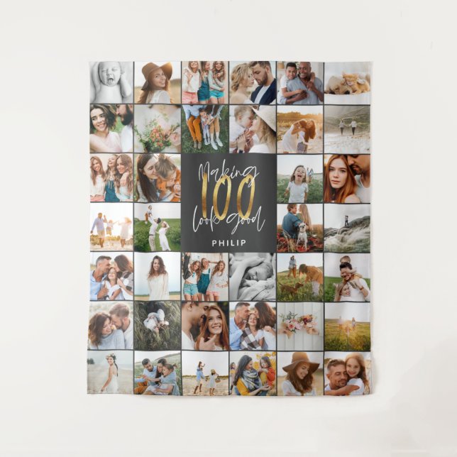 Tenture Moderne photo multiple pour 100e anniversaire  (Devant)