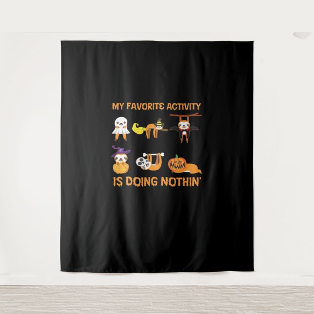 Tenture Mon Activité Préférée Est De Ne Faire Rien De Rétr (Devant)