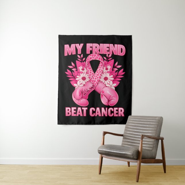 Tenture Mon ami a vaincu le cancer (En situation)