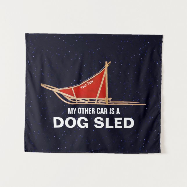 Tenture Mon Autre Voiture Est Un Chien (Devant (Horizontal))