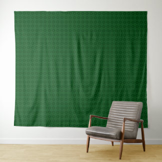Tenture Monochrome green elegant geometric pattern.