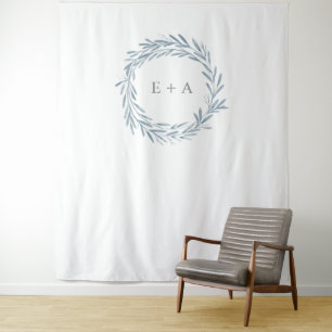 Tenture Monogramme mariage, accessoires photo, cabine phot