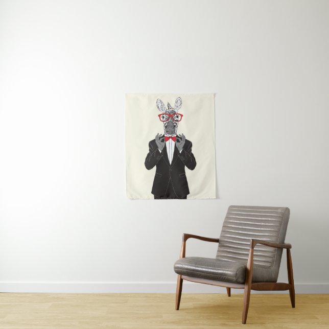 Tenture Monsieur de zèbre (En situation)