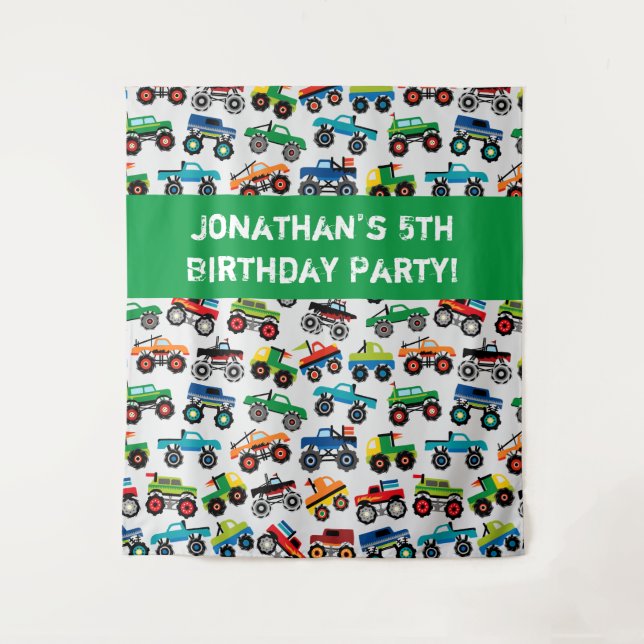 Tenture Monster Truck Children (Devant)