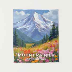 Tenture Mont Rainier Parc National Voyage dans l'État de
