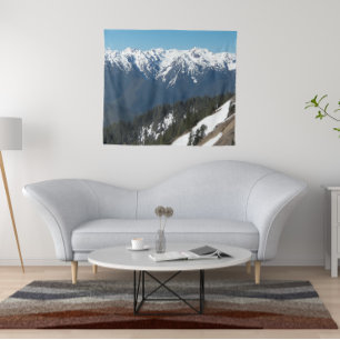 Tenture Montagnes Olympiques Paysage Pittoresque Photo