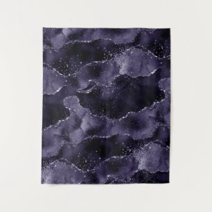 Tenture Moody Agate   Midnight Indigo Deep Purple Backdrop