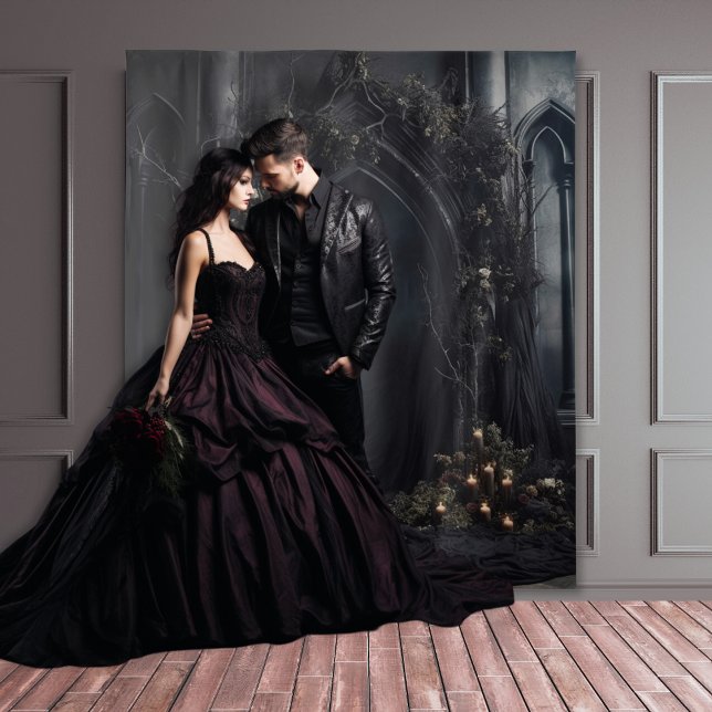 Tenture Moody Gothic Dark Candlelit Arch & Fleurs XLarge (Créateur téléchargé)