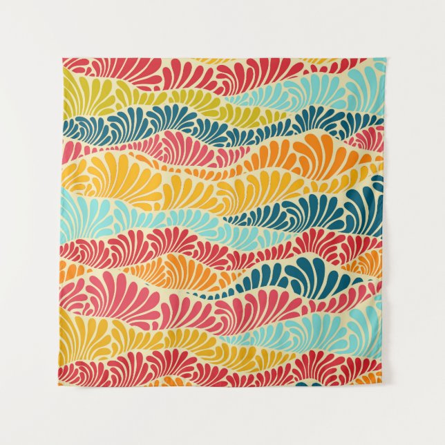 Tenture Mosaïque feuillue (Devant)