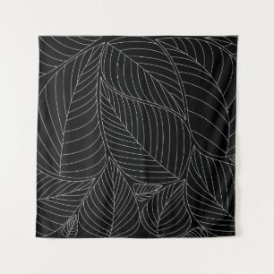 Tenture motif arrière - plan feuille. - Illustration, offi