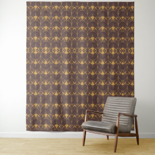 Tenture Motif Art Déco avec motifs en forme d'éventail