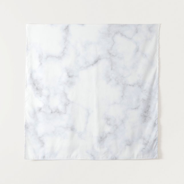 Tenture Motif blanc texture marbre (Devant)