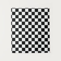 Motif Checkered noir et blanc