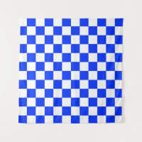 Motif chèque À damiers blanc bleu