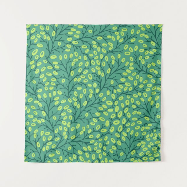 Tenture motif continu à fleurs (Devant)