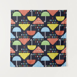 Tenture Motif continu pluie