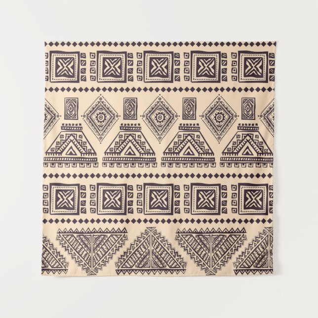 Tenture Motif d'affaires tribal, ethnique, vintage (Devant)