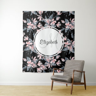 Tenture Motif d'aquarelle rose et gris