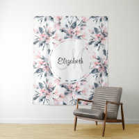 Motif d'aquarelle rose et gris