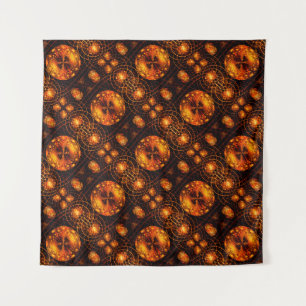 Tenture Motif d'art abstrait élégant boho moderne or #507