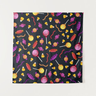 Tenture Motif de bonbons d'Halloween