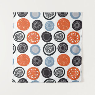Tenture Motif de cercle géométrique créatif et coloré.