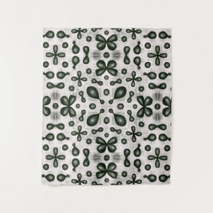 Tenture Motif De Chimie Design En Noir Et Blanc