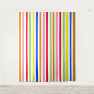 Tenture Motif de design de rayures vibrantes et colorées 