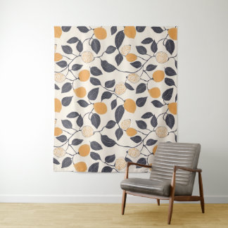 Tenture motif de figues