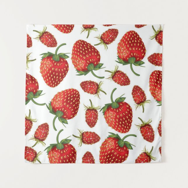 Tenture Motif de fraises (Devant)