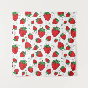 Tenture Motif de fraises