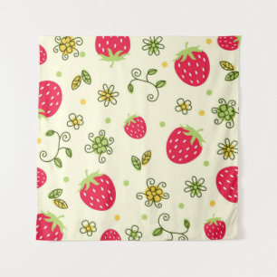 Tenture Motif de fraises