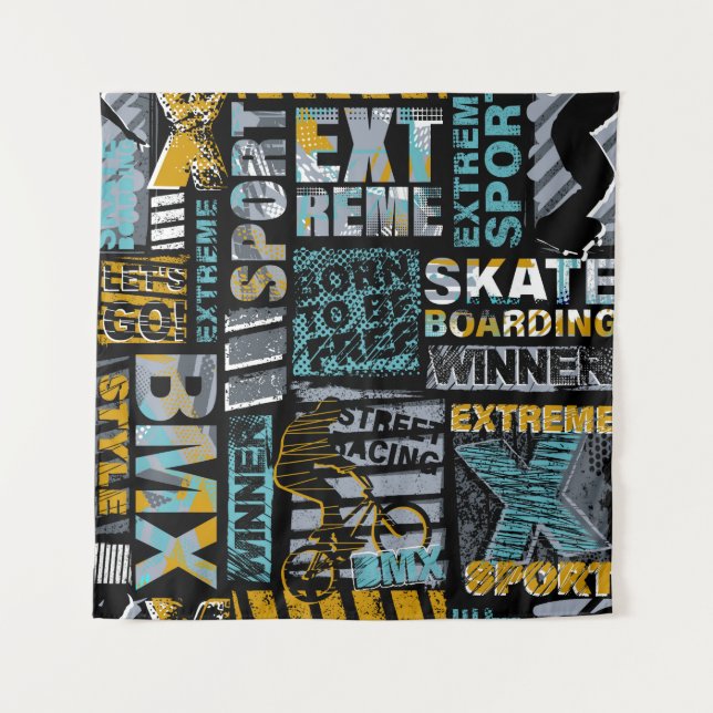 Tenture motif de grunge sans soudure Abstrait. Mode de sty (Devant)