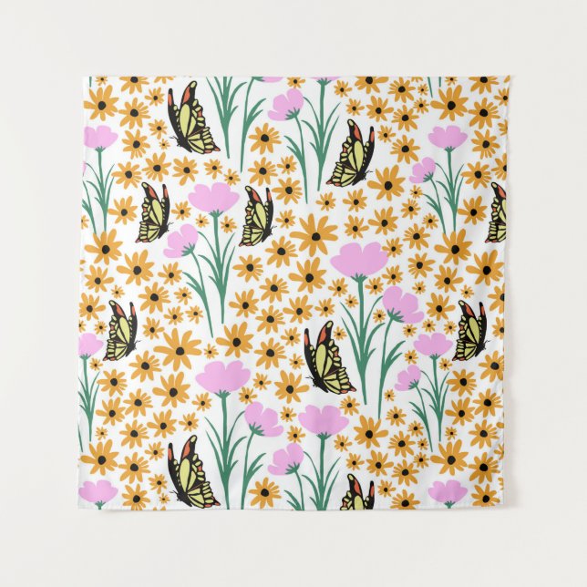 Tenture Motif de jardin d'automne (Devant)