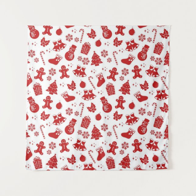 Tenture Motif de la nouvelle année (Devant)