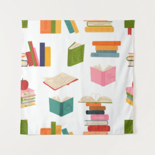 Tenture Motif de livre