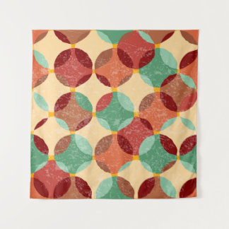 Tenture Motif de mosaïque circulaire, illustration géométr