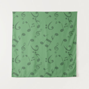 Tenture Motif de notes musicales