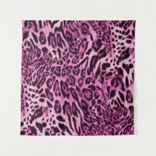 Tenture motif de peau de léopard abstrait