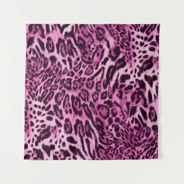 Tenture motif de peau de léopard abstrait (Devant)