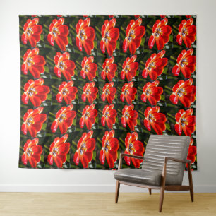 Tenture Motif des Tulipes rouges