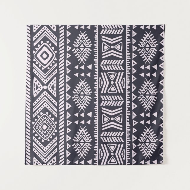 Tenture Motif d'illustration ethnique tribal (Devant)