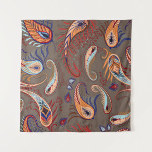 Tenture Motif élégant. illustration de paisley.