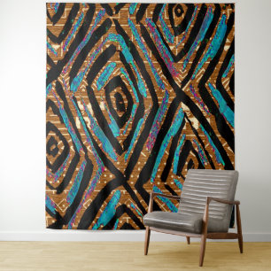 Tenture Motif en tissu de boue africain